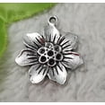 thumbnail image 2 of K-KED 152 pcs tibet silver flower charms 25x22mm B5049, 2 of 4