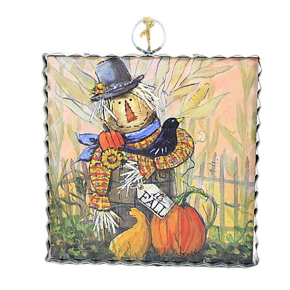 Fall Scarecrow In A Barrel Mini Wood Gallery Roxanne Spradlin F22094