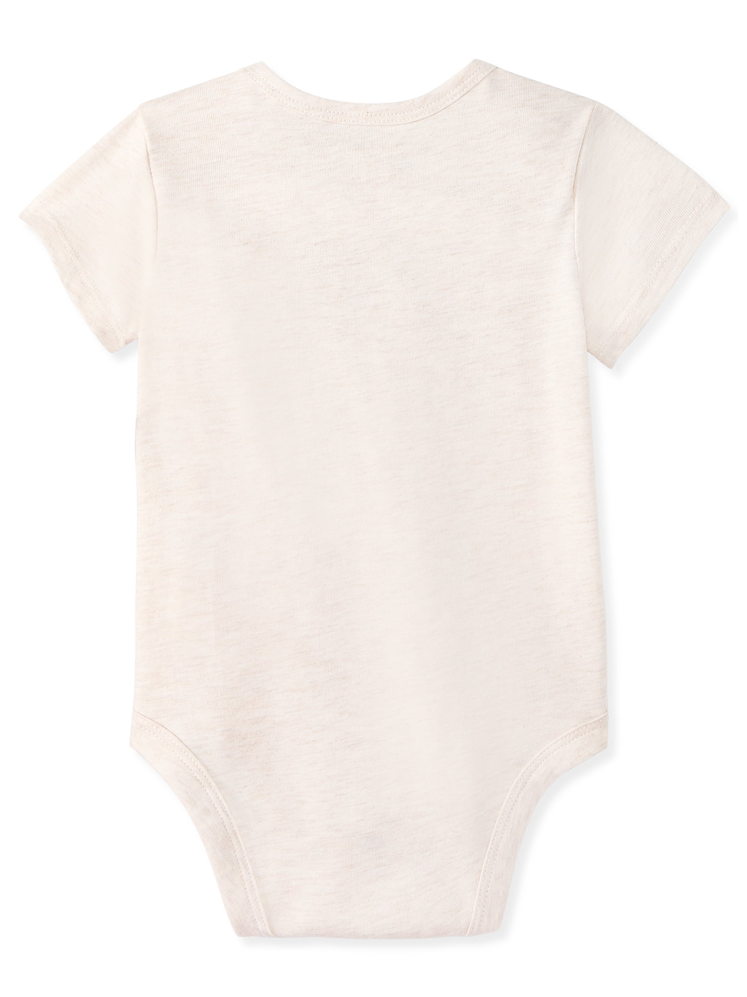 Garanimals Newborn & Baby Boy Cotton Lap-Shoulder Short-Sleeve Bodysuit, Sizes 0–24M