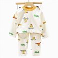 thumbnail image 5 of Gibobby Toddler Kids Baby Boy Fall Outfits 1T 2T 3T Letter Print Long Sleeve Tops Pants Winter Clothes Sets Toddler Boys Clothes(12-18 Months,Green), 5 of 5