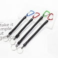 thumbnail image 3 of QualitChoice Portable Spiral Keyring Anti-lost Keychain Reusable Fashion Handbag Waist Hanging Metal Key Chain Keys for Elder Short Long, 3 of 6