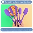 thumbnail image 5 of Flat Spatula & Spoon Spatula 11.2in 600°F Heat Resistant Silicone Bowl Scraper, Flexible Rubber Kitchen Cooking Mixing Utensil with Upgraded Non-Stick Surface, 5 of 7