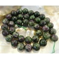thumbnail image 3 of K-KED 8mm Red Gems in Zoisite Round Gemstone Loose Beads 15" Strand, 3 of 4