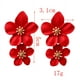 thumbnail image 4 of Pendientes Sense Pendientes Estilo Pendientes Distintivos Multicolor Doble Capa Flor Pendientes Sencillos para Mujer, 4 of 6