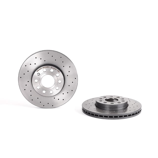 2 DISCOS HIPERVENTILADOS Delanteros - Compatible con AUDI A3 1.8L L4 2015 - 2016 BREMBO .
