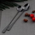 thumbnail image 5 of Colorful Long Handle Spoon, MDEALY 7” Stainless Steel Round Style Mixing Spoon, Coffee Ice Cream Spoon Cocktail Mixing Silverware Spoon Set for 12, 5 of 10