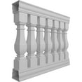 thumbnail image 3 of Ekena Millwork 42"H x 4'L Fiberthane Arcadian Unassembled Balustrade Railing Kit, Style A (7 3/8" On-Center Spacing to Pass 4" Sphere Code), 3 of 6