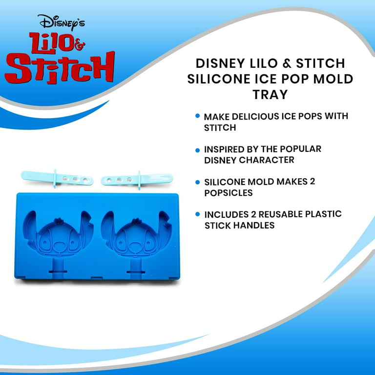 Disney Parks Stitch Straw & Silicone Ice Mold Tray Lilo & Stitch ~ NEW /  Sealed