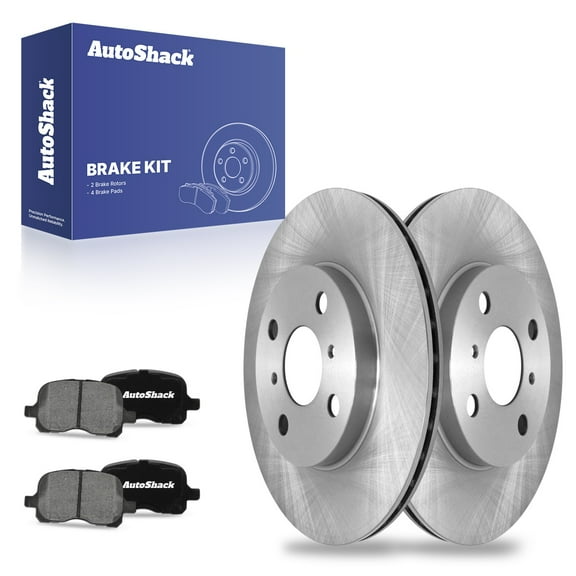 AutoShack Front Brake Rotors Ceramic Brake Pads | Replacement for 1998-2002 Chevrolet Prizm 1998-2002 Toyota Corolla 1.8L FWD | 6-PC Brake Kit