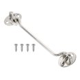 thumbnail image 1 of Unique Bargains 6 Inch Hook Eye Latch, Stainless Steel Privacy Hook and Eye Latch Gate Latch Lock, Silver Tone, 1 of 6