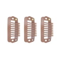 thumbnail image 2 of Snap Clips, Small Size Avoid Pulling Hair Easily   Clips Snap Comb Durable Material  For Saloon For Woman Light Brown, 2 of 8