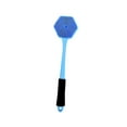 thumbnail image 4 of Cepillo de espalda de silicona para ducha, cepillo corporal de doble cara, portátil para hombres y mujeres, con gancho para colgar, mango largo, azul, 4 of 8