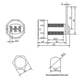 thumbnail image 1 of Cerradura de combinación de cajón, 3 dígitos, adecuada para armarios de almacenamiento de caja eléctrica, 1 of 2