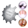 thumbnail image 3 of Acero Inoxidable Nail Art a Herramienta de Bricolaje - modelo 2 02 Sunnimix Corte de línea francés Smile Smile, 3 of 8