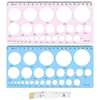 Multifunctional Rotatable Drawing Ruler Student Mathematical Stereo Ellipse  Circle Geometry Tool Template Measuring Draftin B2Y0