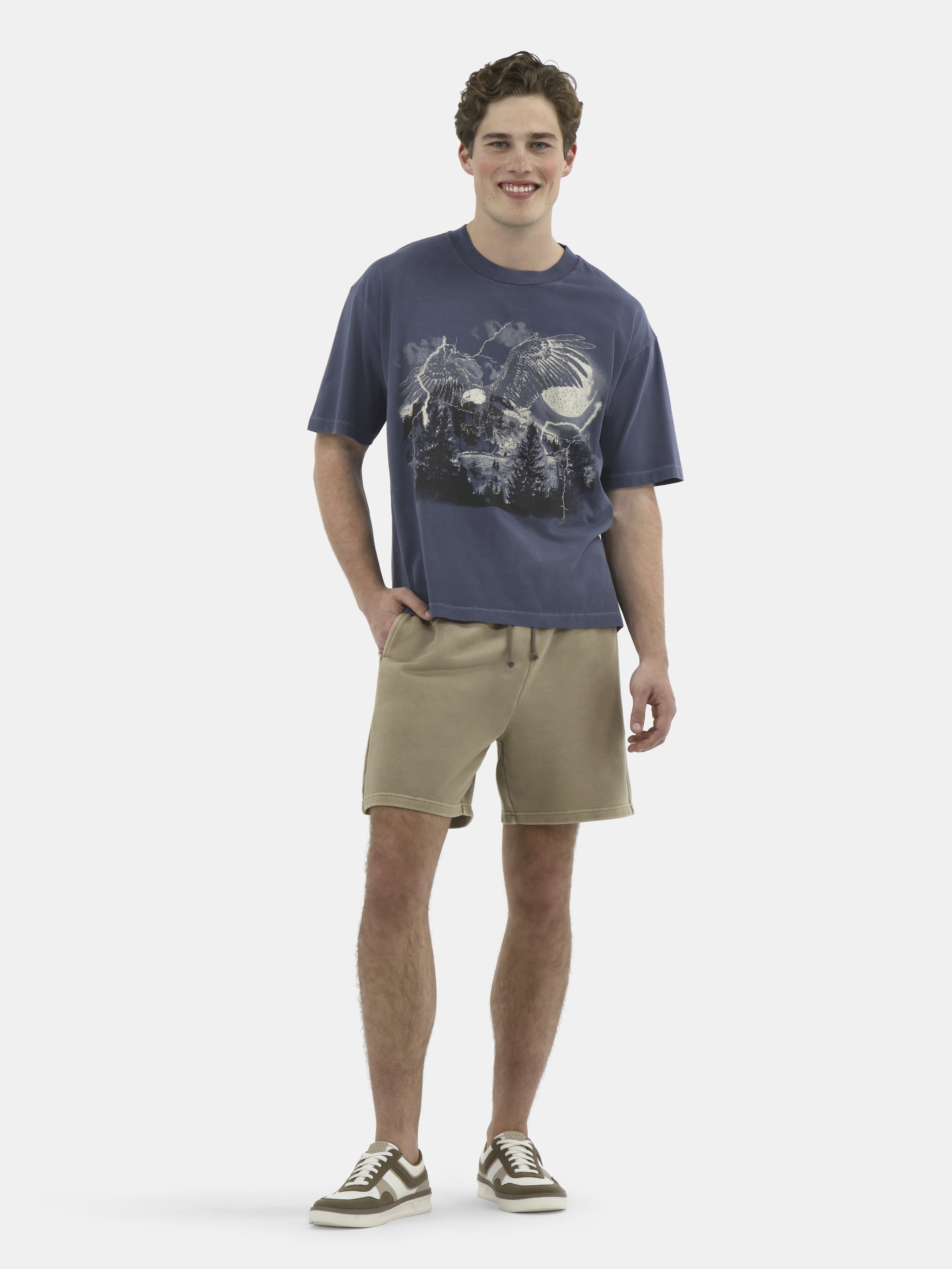 No Boundaries Graphic Crop Tee, Men's & Big Men's