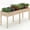 Natural Wood Color, variant on EDX Wooden Raised Garden Bed, Outdoor Planter Box Kit for Vegetables, Flowers and Herbs)Gray)