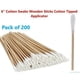 thumbnail image 2 of 6 Inch Single Head Degreased Wood Rod Cotton Swab Long Birch Rod Cotton Swab Purification Cotton Swab, 2 of 5
