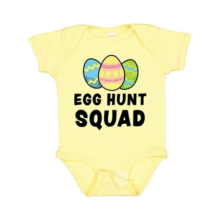 

Inktastic Egg Hunt Squad with Easter Eggs Gift Baby Boy or Baby Girl Bodysuit