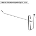 thumbnail image 3 of Uxcell 8 Inch Store Garage Storage Grid Wall Display Hooks Silver, 10 Count, 3 of 5