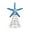 Blue, variant on Dserfhy Starfish Christmas Tree Topper Resin Starfish Decoration with Spiral Wire Base Xmas Tree Decoration Starfish for Home Office Parties