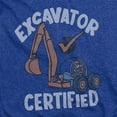 thumbnail image 2 of Blippi Excavator Certified Unisex Adult Heather T Shirt, Royal Heather, X-Large, 2 of 3