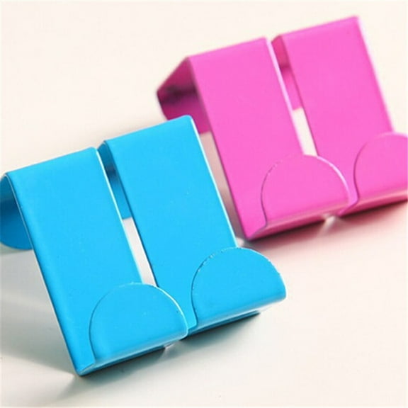 PENIKOKO Single Over The Door Hook Blue Practical Clothes Hanging Hook for Door Use