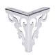 thumbnail image 1 of Patas de sofá pulidas de Metal, patrón hueco, mesa, gabinete, cama, pies, accesorios para muebles, 15cm, 1 of 7