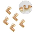 thumbnail image 2 of 5Pcs Brass Pipe Fittings,90 Degree Brass Elbow,1/4 Inch Male To 1/4 Female, 2 of 5