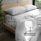 thumbnail image 3 of Juego de sábanas de microfibra Smart Bamboo Supreme Matrimonial Plata, 3 of 5