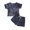 Blue, variant on 2 PieceTie Dye Short Set for Toddler Boys Summer Outfit Baby Boys Fashion Short Sleeve T-Shirt+Y2k Athletic Shorts with Drawstring Sweatsuit Newborn Boys Clothes