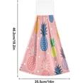 thumbnail image 3 of SKYSONIC Hanging Kitchen Towel 12 x 17 Inch Colorful Pineapple Towel Set 2 Pieces of Dry Towels for Kitchen, Bathroom, Laundry Room Table, 3 of 7