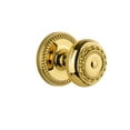 thumbnail image 3 of Grandeur Newpar_Psg_234 Newport Solid Brass Rose Passage Door Knob Set - Brass, 3 of 7