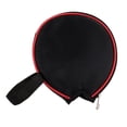 thumbnail image 3 of S SERENABLE Zipper Table Tennis Racket Paddle Carry Bag Case & Hand Loop - Lightweight & Black Red, 3 of 7