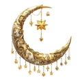 thumbnail image 3 of Adhesivos de pared 3D con diseño de luna y estrellas en relieve en forma de media luna, 3 of 4