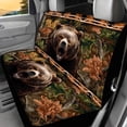 thumbnail image 5 of Qpednta Aztec Bear Car Seat Covers Full Set 4 Pcs Car Interior Decor Front & Rear Seat Covers Soft Breathable Seat Protector Universal Automotive Seat Cover Accessories, 5 of 7