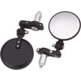 thumbnail image 1 of Dkmotork 001-B Espejos Cafe Racer Espejos Laterales Retrovisores Plegables Para Motocicleta, Color Negro, Para Manillares 7/8, Compatibles Con Bicicletas De Calle, Scooters Deportivos, Chopper Cruiser, 1 of 5