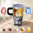 thumbnail image 6 of Camo 20oz Stainless Steel Tumbler with Handle and Straw – Insulated Travel Cup with Sliding Lid, 360° Full Wrap Printed Mug for Home, Outdoor & Sports Use, Camouflage, 6 of 6