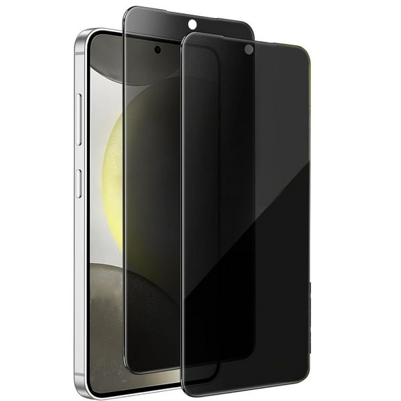 ZYQEEE 2 Pack Privacy Screen Protector for Samsung Galaxy S24 Plus/S24  6.7", Anti-Spy Tempered Glass, Bubble-Free, Easy Install