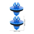 thumbnail image 2 of Raindrops 100pcs Automotive Fastener Kit Blue Plastic for Vehicle Owners Mudguard Installation, 2 of 6