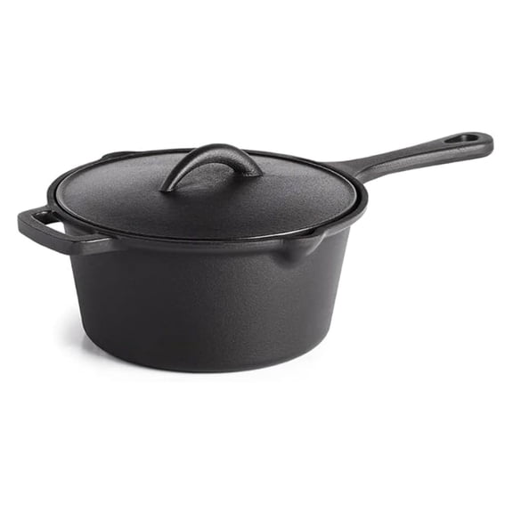 Cast Iron Sauce Pan with Lid