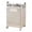 White L, variant on SHUO Y - Foldable Laundry Hamper with Wheels, Collapsible Plastic Laundry Basket with Handles, Ventilated Storage Bin for Clothes & Toys, 14.8"x12.2"x17.9" (Beige)