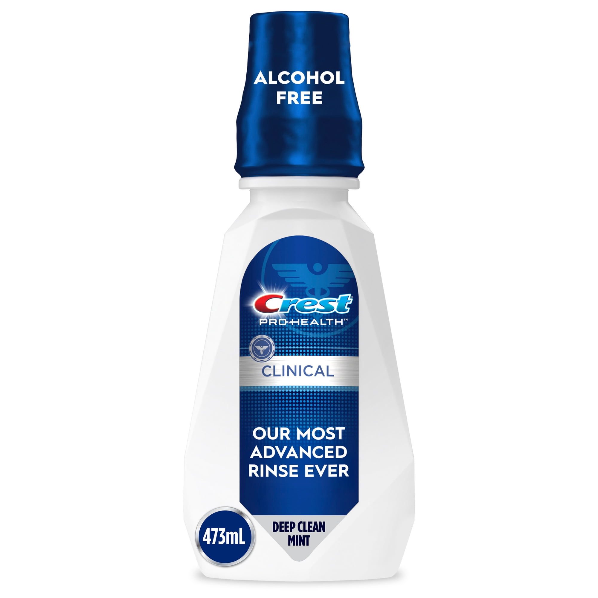 Crest Pro-Health Clinical Alcohol Free Gingivitis Protection Mouthwash, Deep Clean Mint, 16 fl oz