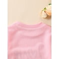 thumbnail image 6 of Elippeo Newborn Baby Girl Valentines Day Outfit 3M 6M 9M 12M Infant Onesie Romper Long Sleeve Sweatshirt Bubble Bodysuit Clothes, 6 of 10