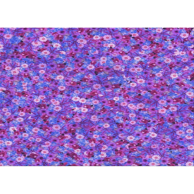 Ahgly Company Machine Washable Indoor Rectangle Transitional Purple Mimosa Purple Area Rugs, 2' x 3'