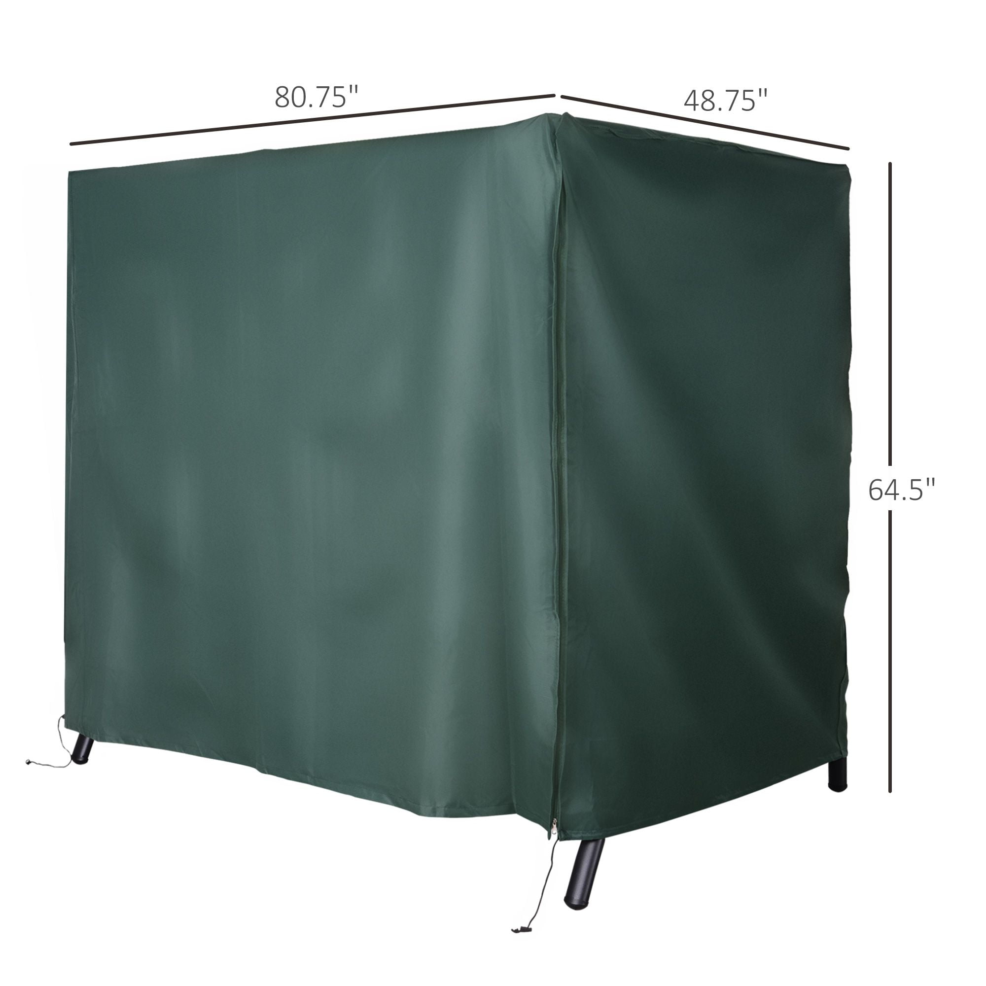 Dranite Large Outdoor Swing Chair Cover, Waterproof & UV Protection, Heavy Duty Patio Furniture Protector Against Wind and Rain
