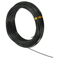 Uxcell 17 Gauge 1.2mm Aluminum Wire, 100 Feet Bendable Metal Craft Armature Wire, Black