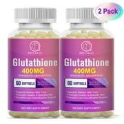 (2 Pack)BBEEAAUU Against Oxidation Anti-wrinkle Protect Liver Skin Care Supplements 400mg - 120 Veg Capsules Total