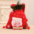 thumbnail image 4 of Langgg Christmas Drawstring Bags Candy Snacks Storage Xmas Snowman Handbag Snowflake Print Container Goodie Bag for Wrapping Holder Snowman, 4 of 7