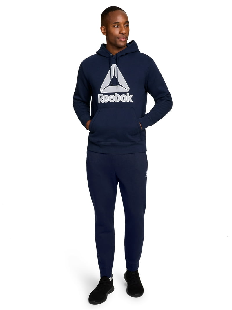 Reebok Men's and Big Men's Big Logo Fleece Hoodie Sweatshirt